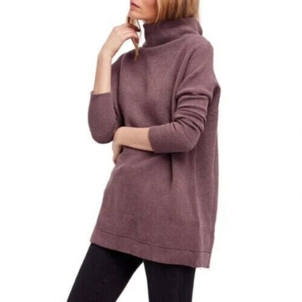 NWT Free People Ottoman Slouchy Tunic M Nutmeg